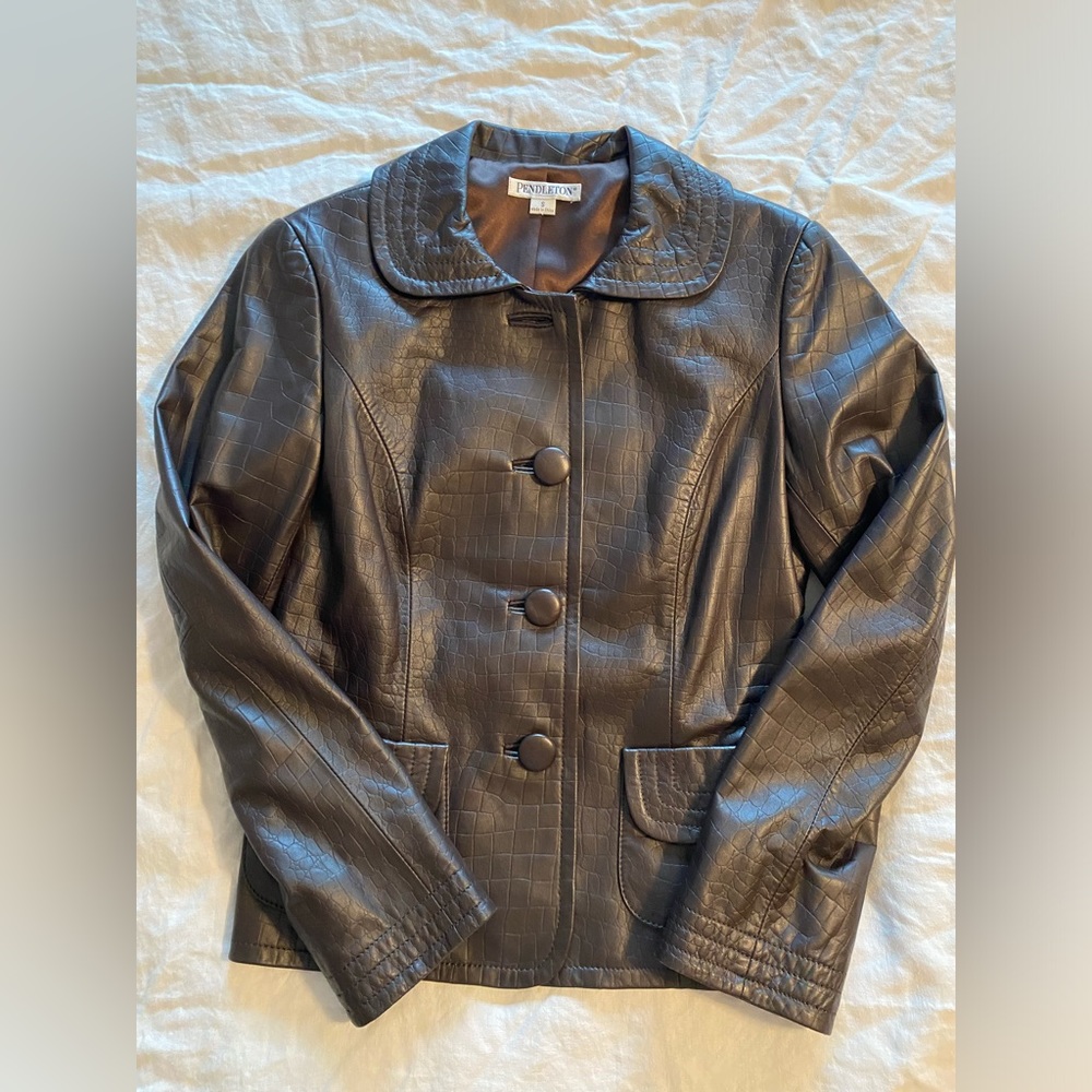 Euc Pendleton Leather Jacket - image 1